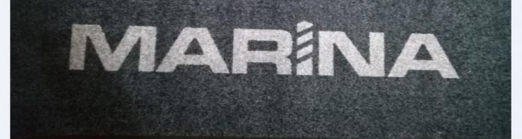 изтривалка с лого MARINA